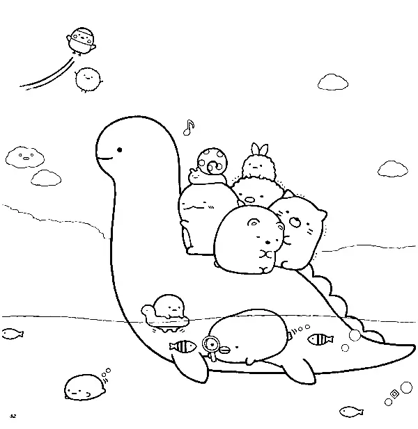 Sumikko Gurashi Coloring Pages 27