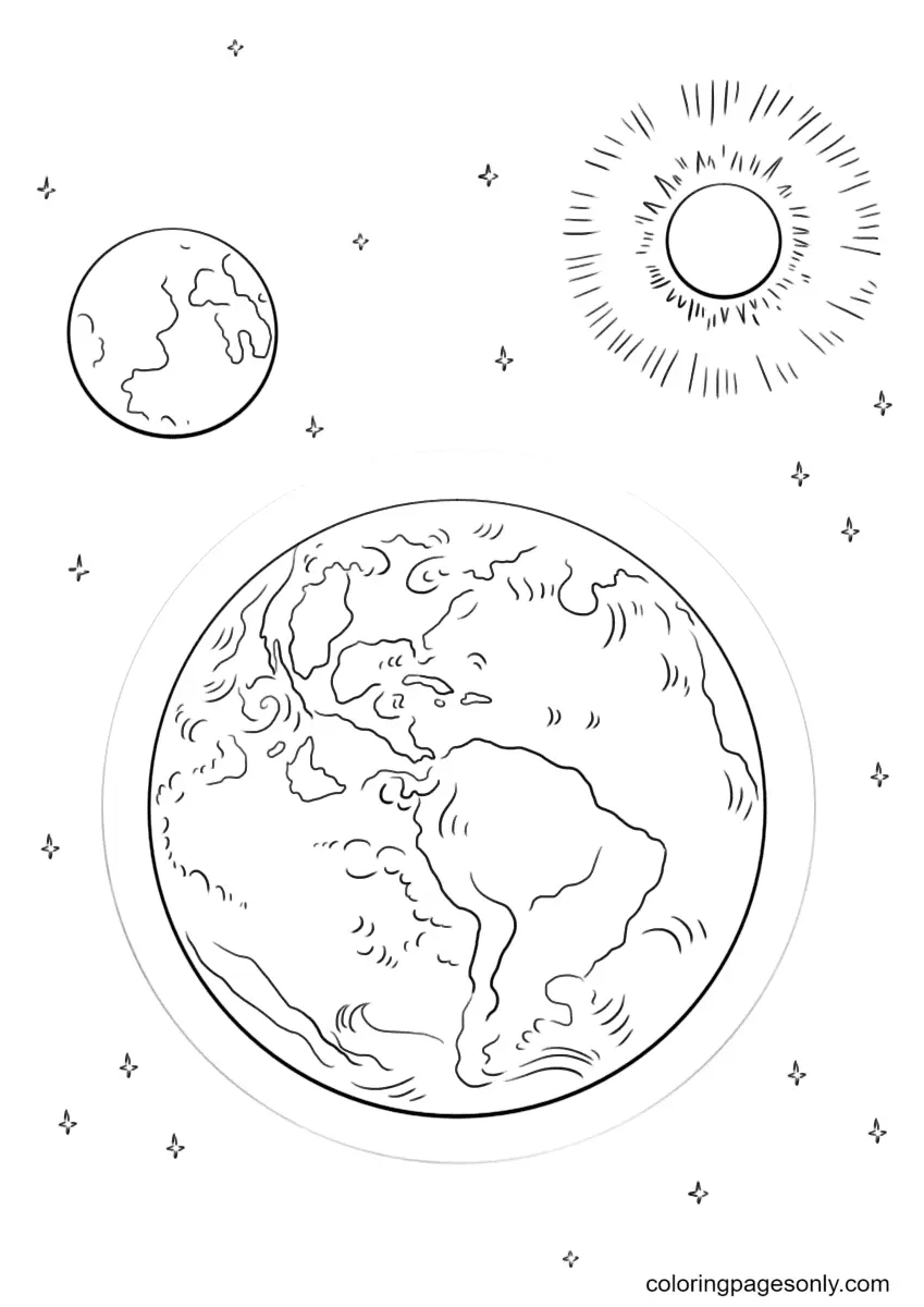 Sun Coloring Pages 17