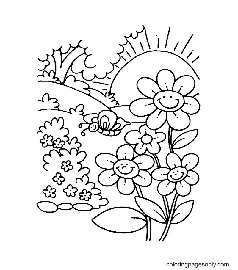 Sun Coloring Pages 21