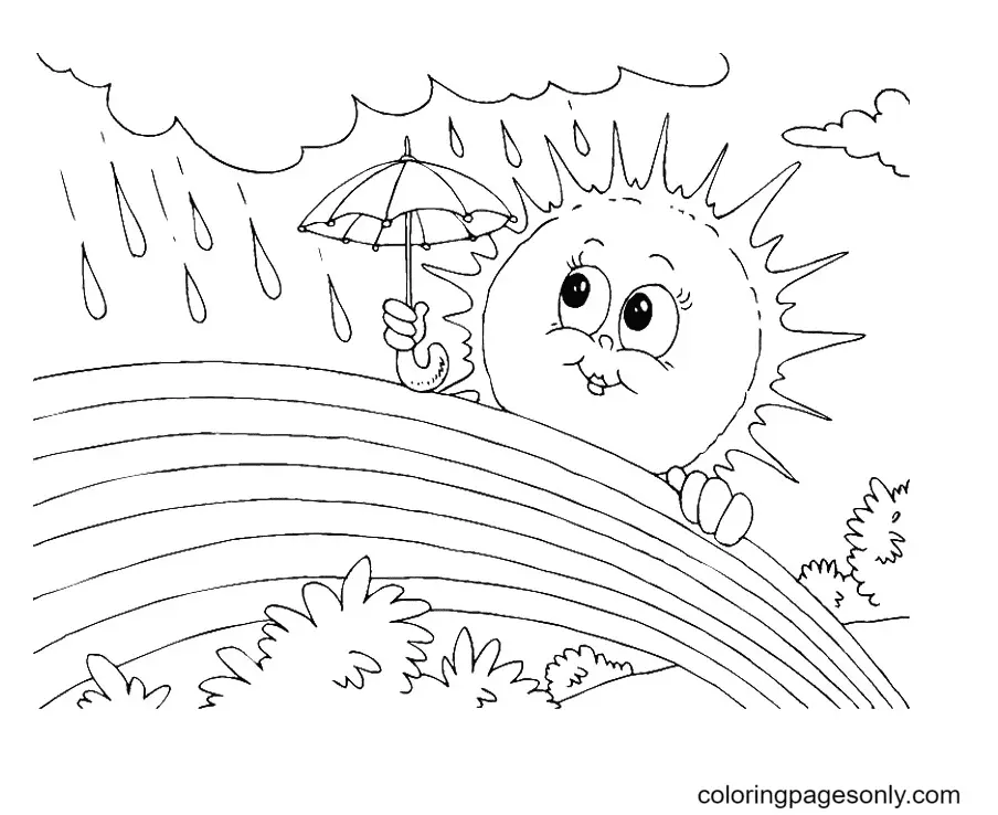 Sun Coloring Pages 25