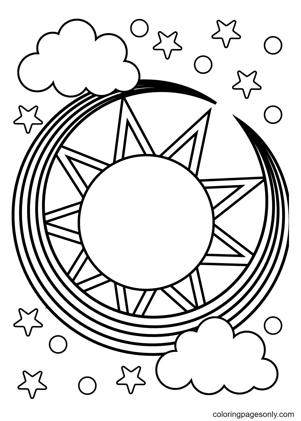 Sun Coloring Pages 28