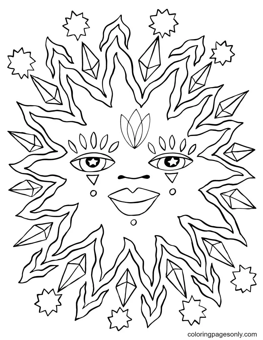 Sun Coloring Pages 33
