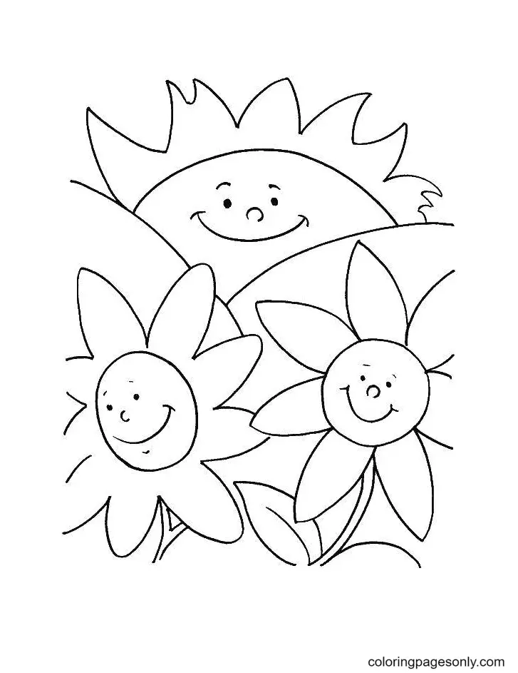 Sun Coloring Pages 34