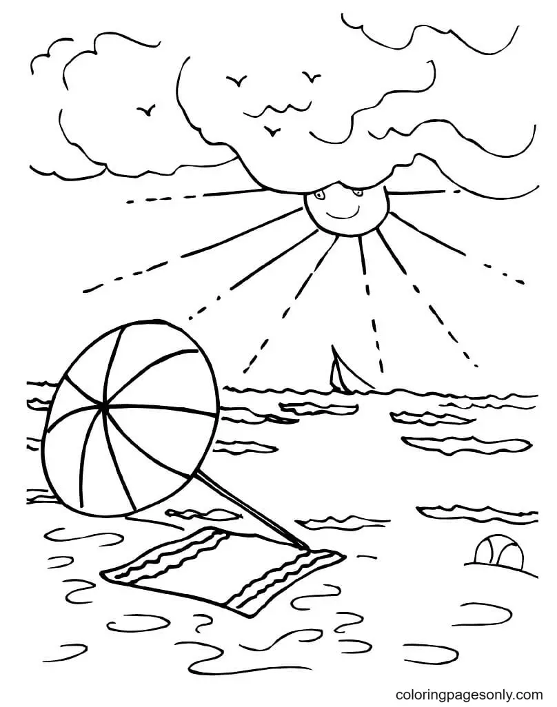 Sun Coloring Pages 36