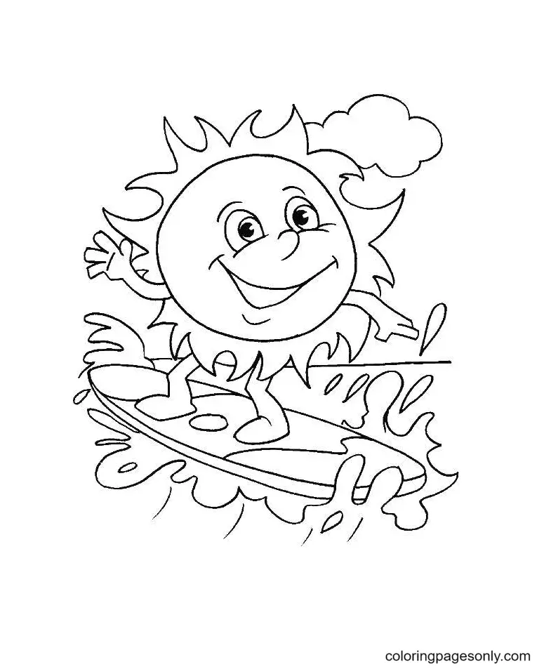 Sun Coloring Pages 37