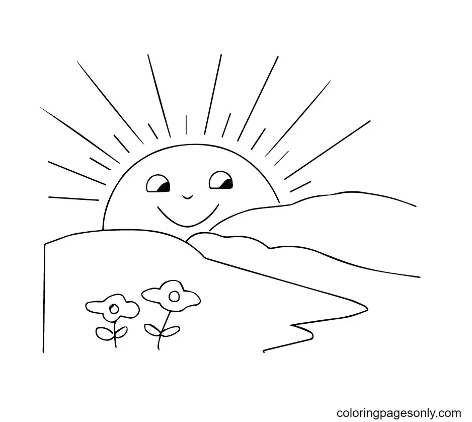 Sun Coloring Pages 49