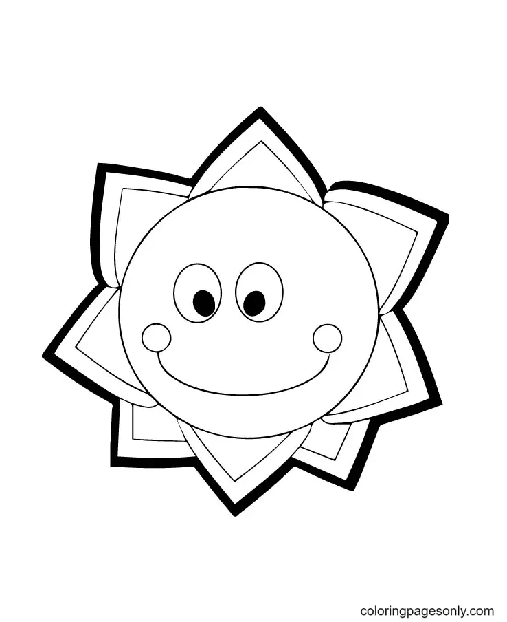 Sun Coloring Pages 51