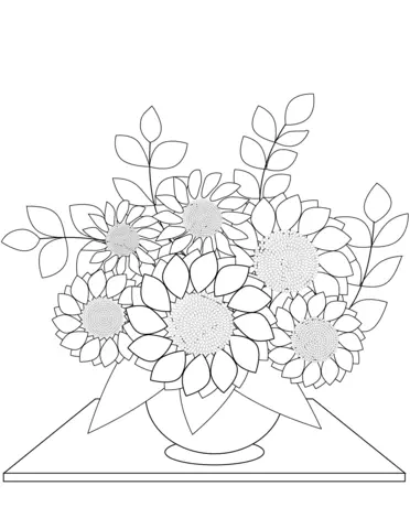 Sonnenblumen Ausmalbilder 43