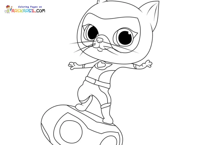 Superkitties Ausmalbilder 22