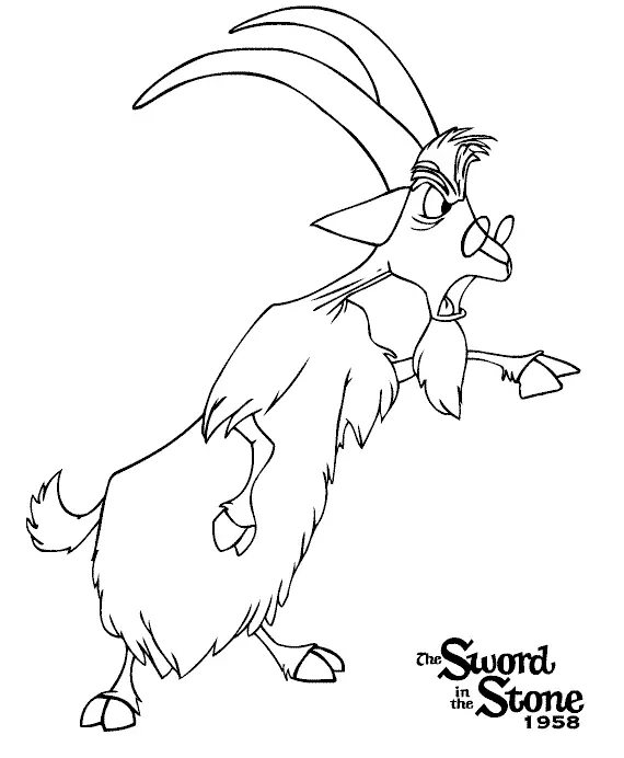 Desenhos de Espada Na Pedra Para Colorir 23