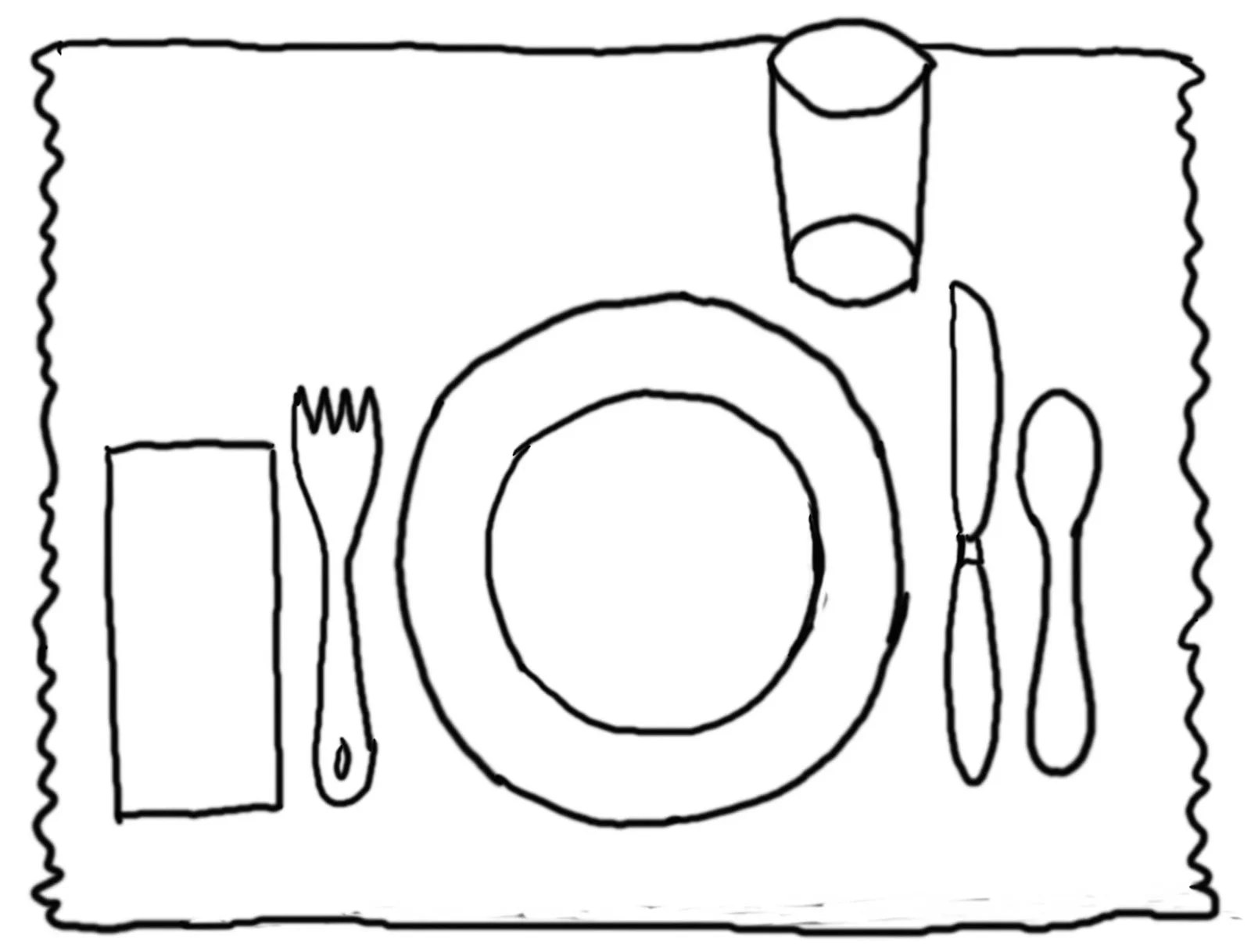 Desenhos de Mesa Para Colorir 14