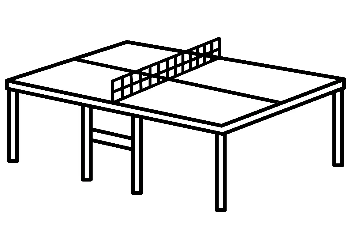 Tischtennis Ausmalbilder 12