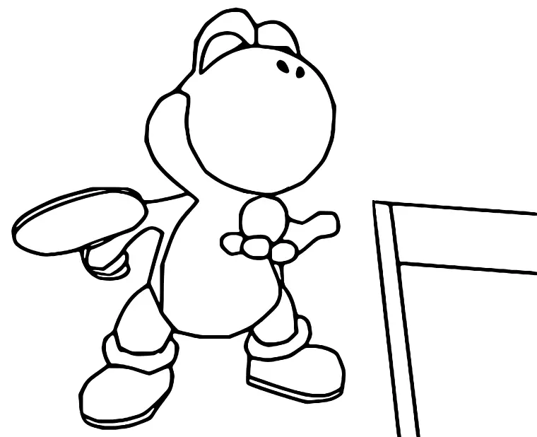 Desenhos de Tenis de Mesa Para Colorir 16