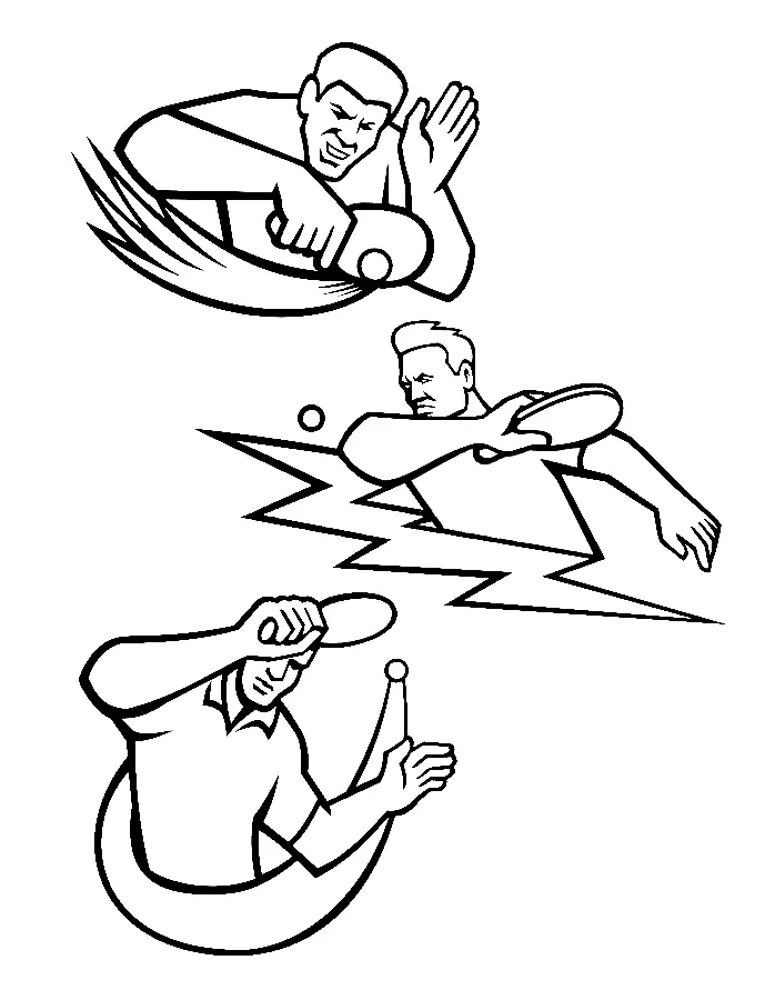 Table Tennis Coloring Pages 18