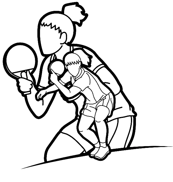 Table Tennis Coloring Pages 24