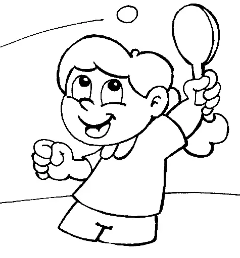 Tischtennis Ausmalbilder 25