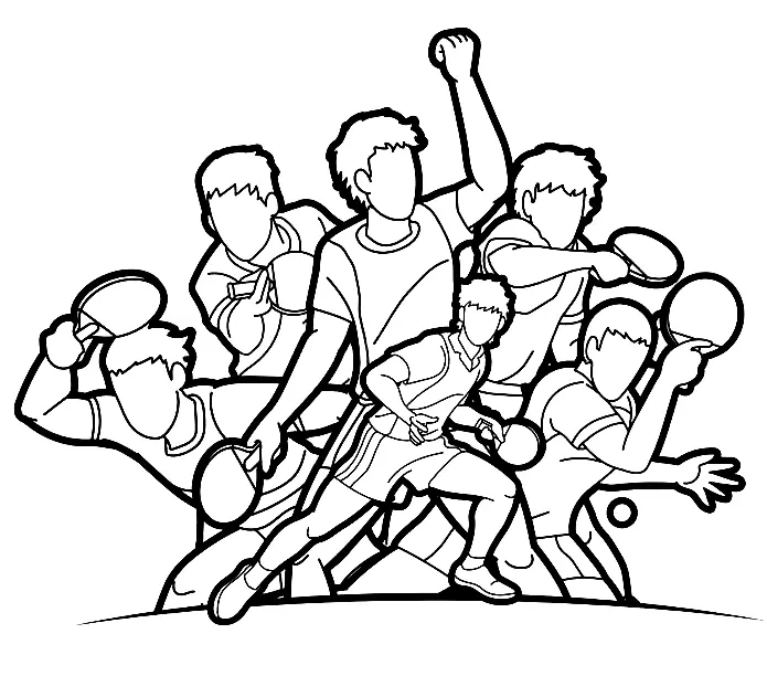Table Tennis Coloring Pages 26