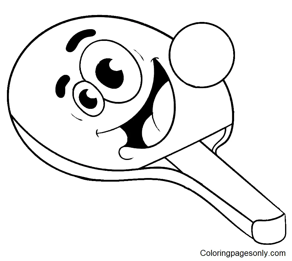 Tischtennis Ausmalbilder 27