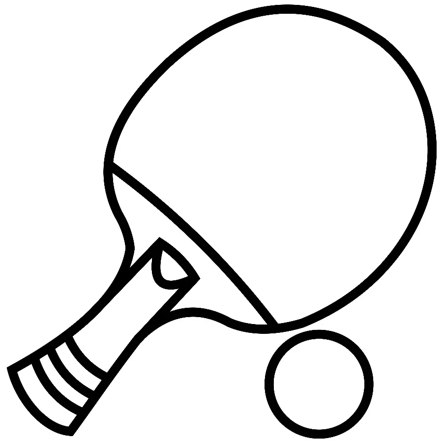 Tischtennis Ausmalbilder 3