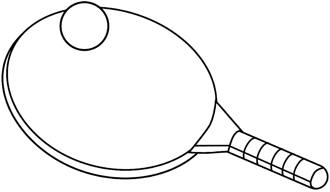 Desenhos de Tenis de Mesa Para Colorir 30