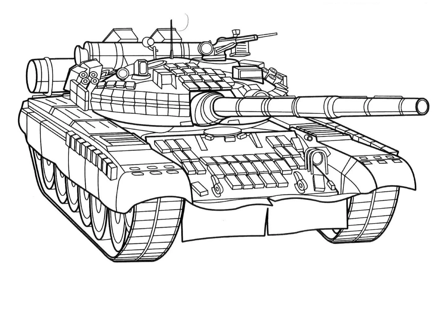 Tank Coloring Pages 1