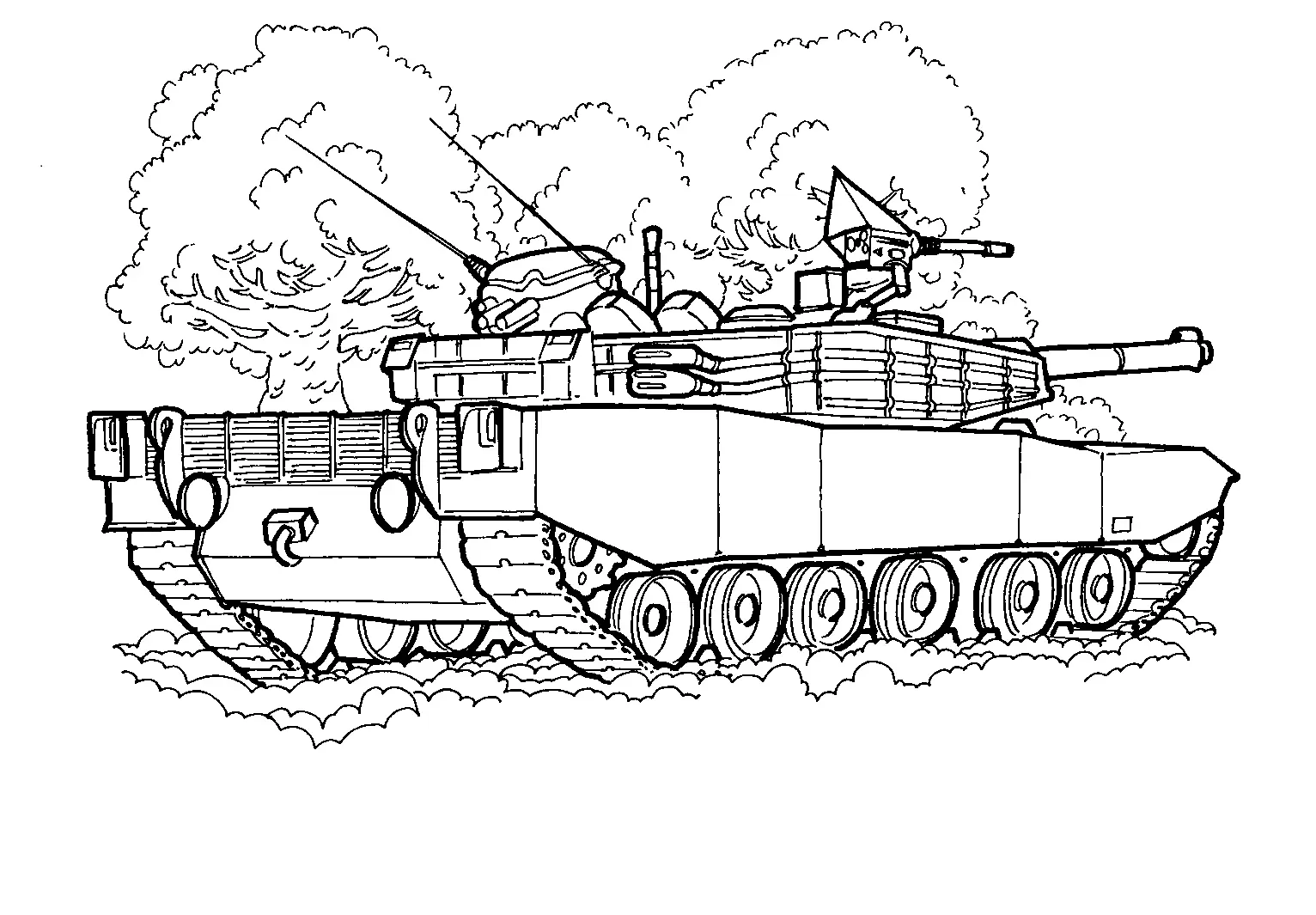 Tank Coloring Pages 23