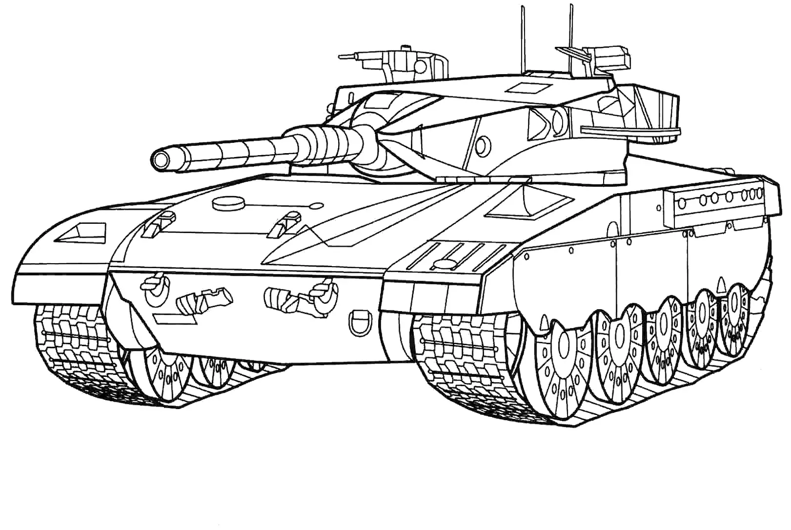 Tank Coloring Pages 44