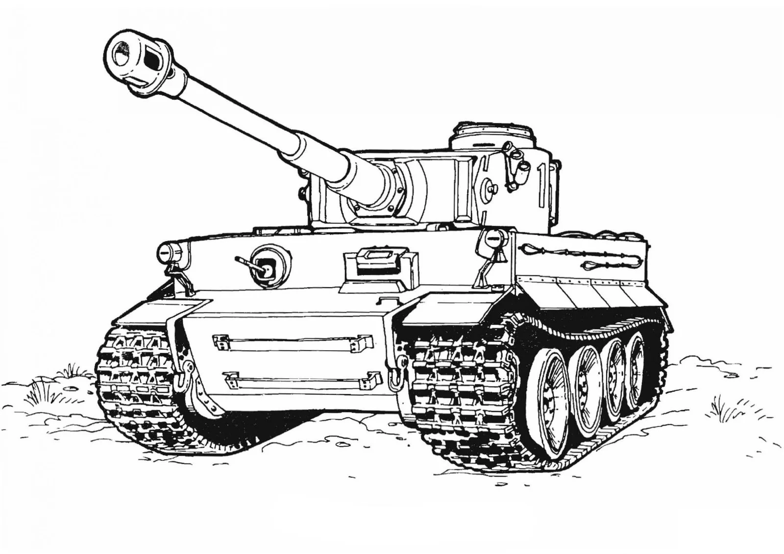 Tank Coloring Pages 87