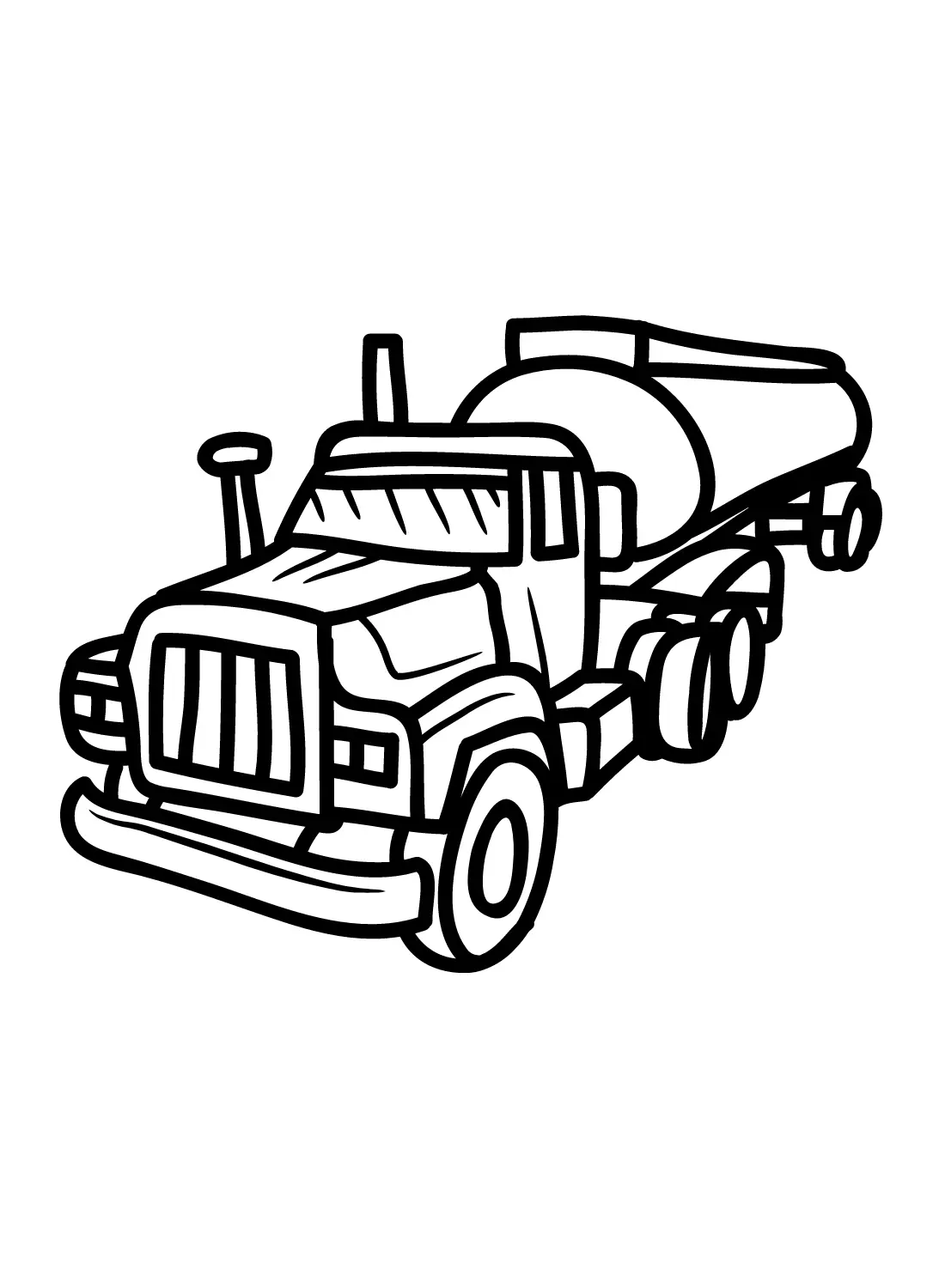 Tanker Truck Coloring Pages 5