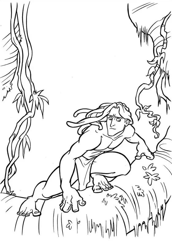Desenhos de Tarzan Para Colorir 14