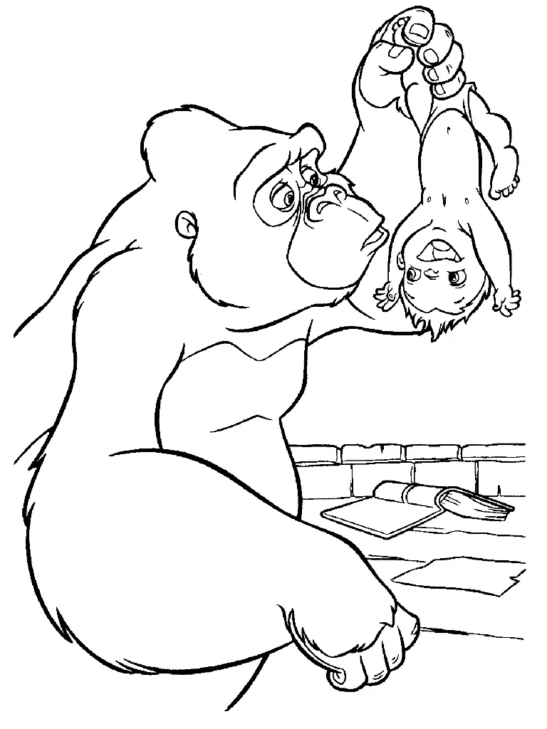 Desenhos de Tarzan Para Colorir 19