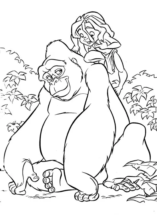 Desenhos de Tarzan Para Colorir 24