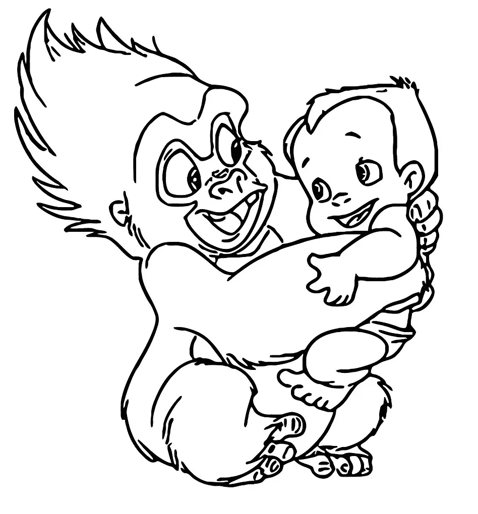Desenhos de Tarzan Para Colorir 52