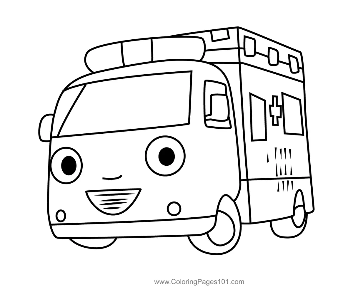 Tayo O Pequeno Onibus Para Colorir