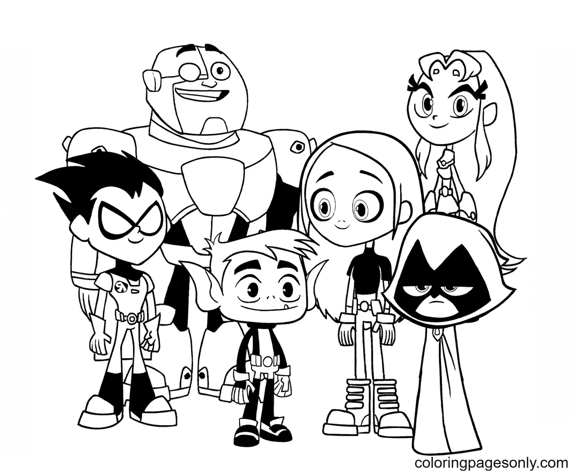 Teen Titans Go Ausmalbilder 13