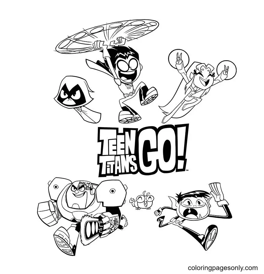 Teen Titans Go Ausmalbilder 18