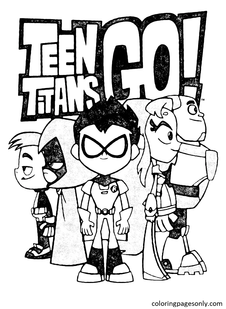 Teen Titans Go Ausmalbilder 2