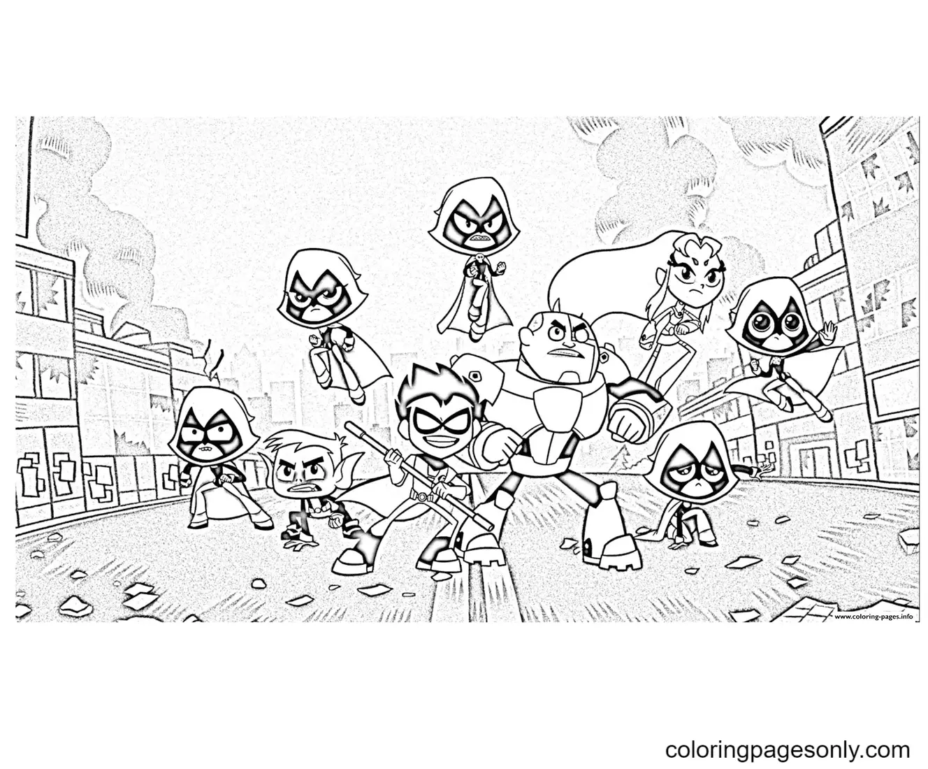 Teen Titans Go Ausmalbilder 23