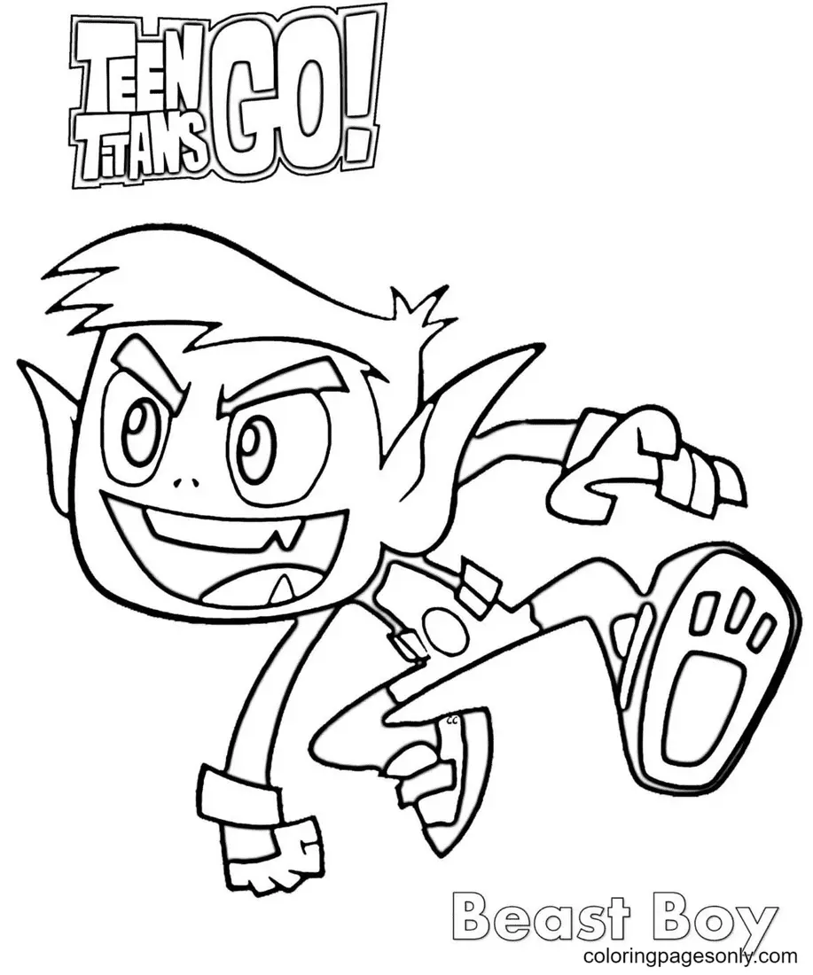 Teen Titans Go Ausmalbilder 25