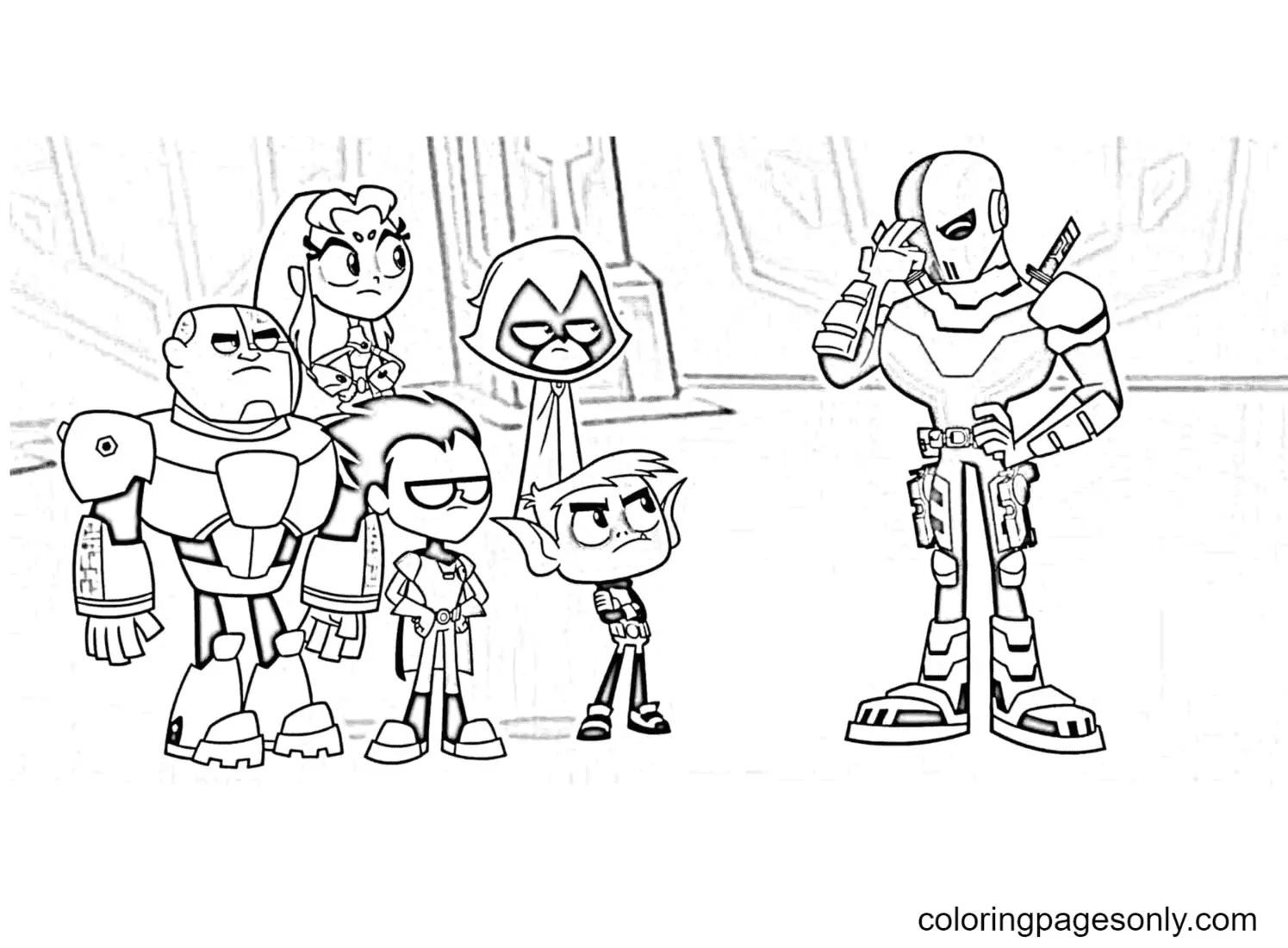 Teen Titans Go Ausmalbilder 3