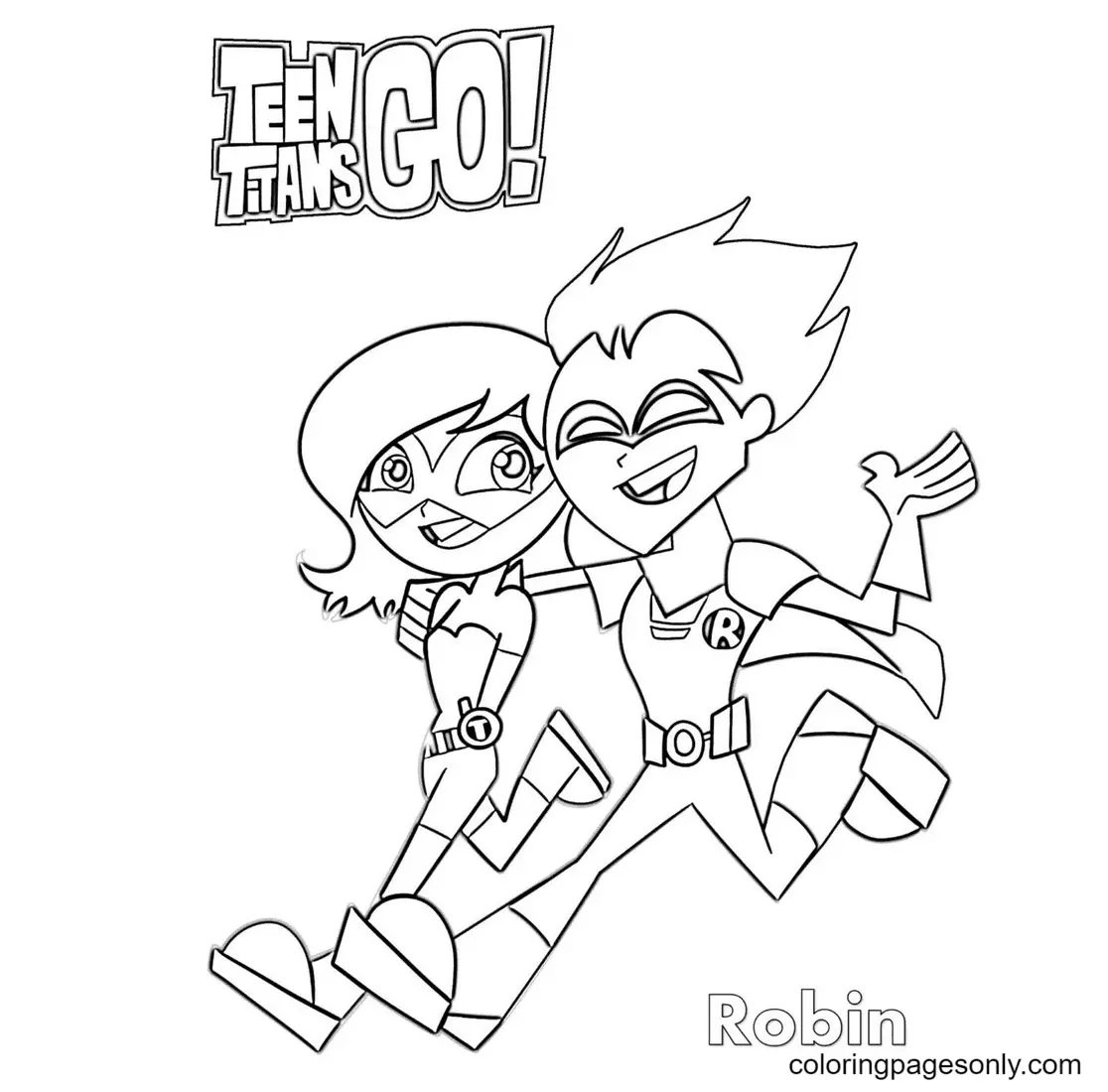 Teen Titans Go Ausmalbilder 36