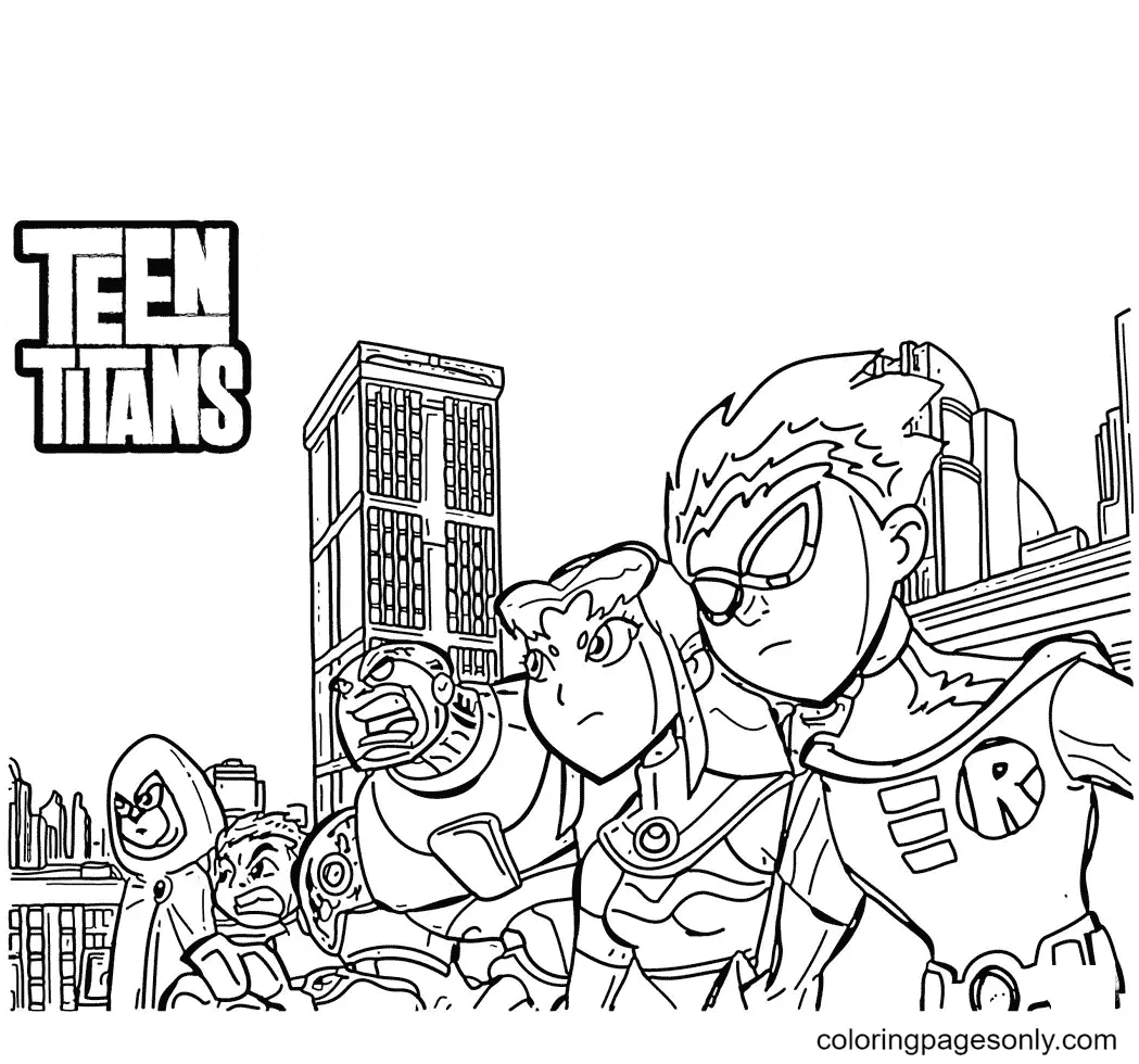 Teen Titans Go Ausmalbilder 37
