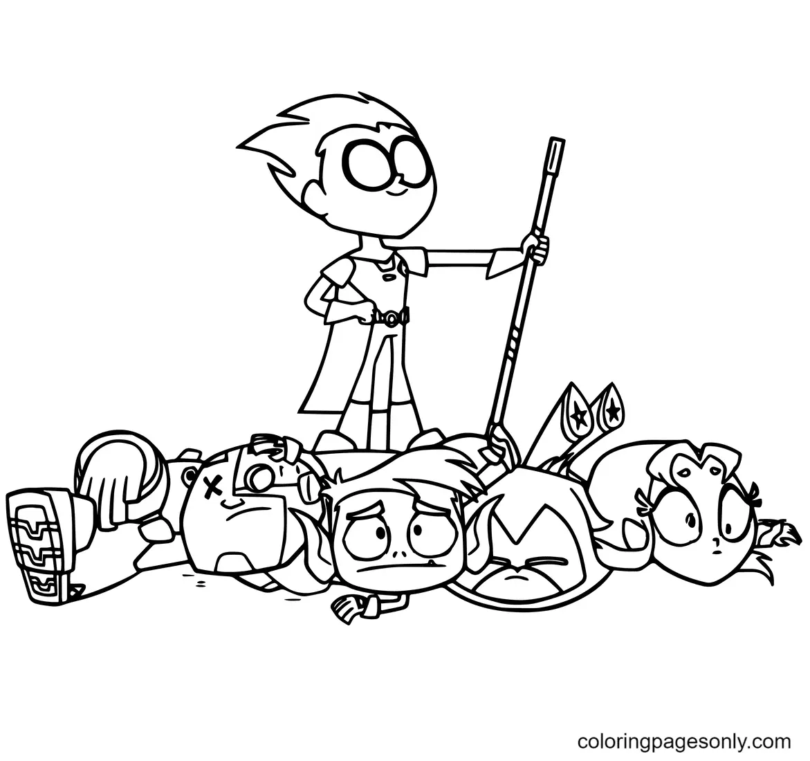 Teen Titans Go Ausmalbilder 38