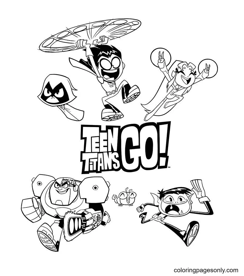 Teen Titans Go Ausmalbilder 43
