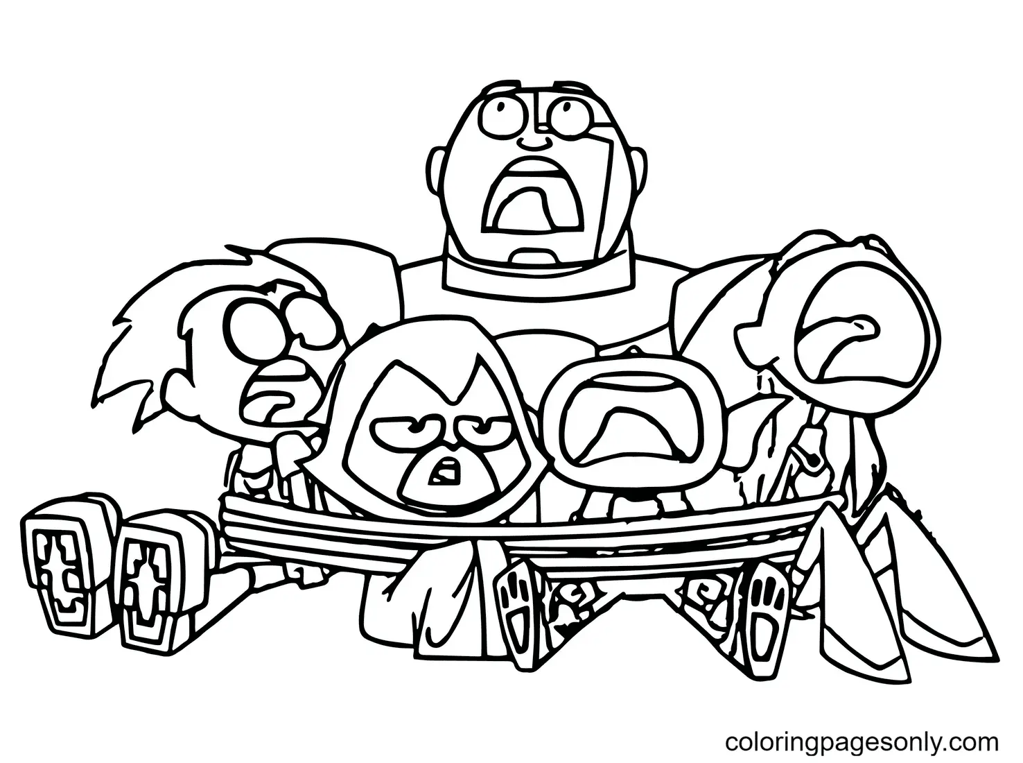 Teen Titans Go Ausmalbilder 44