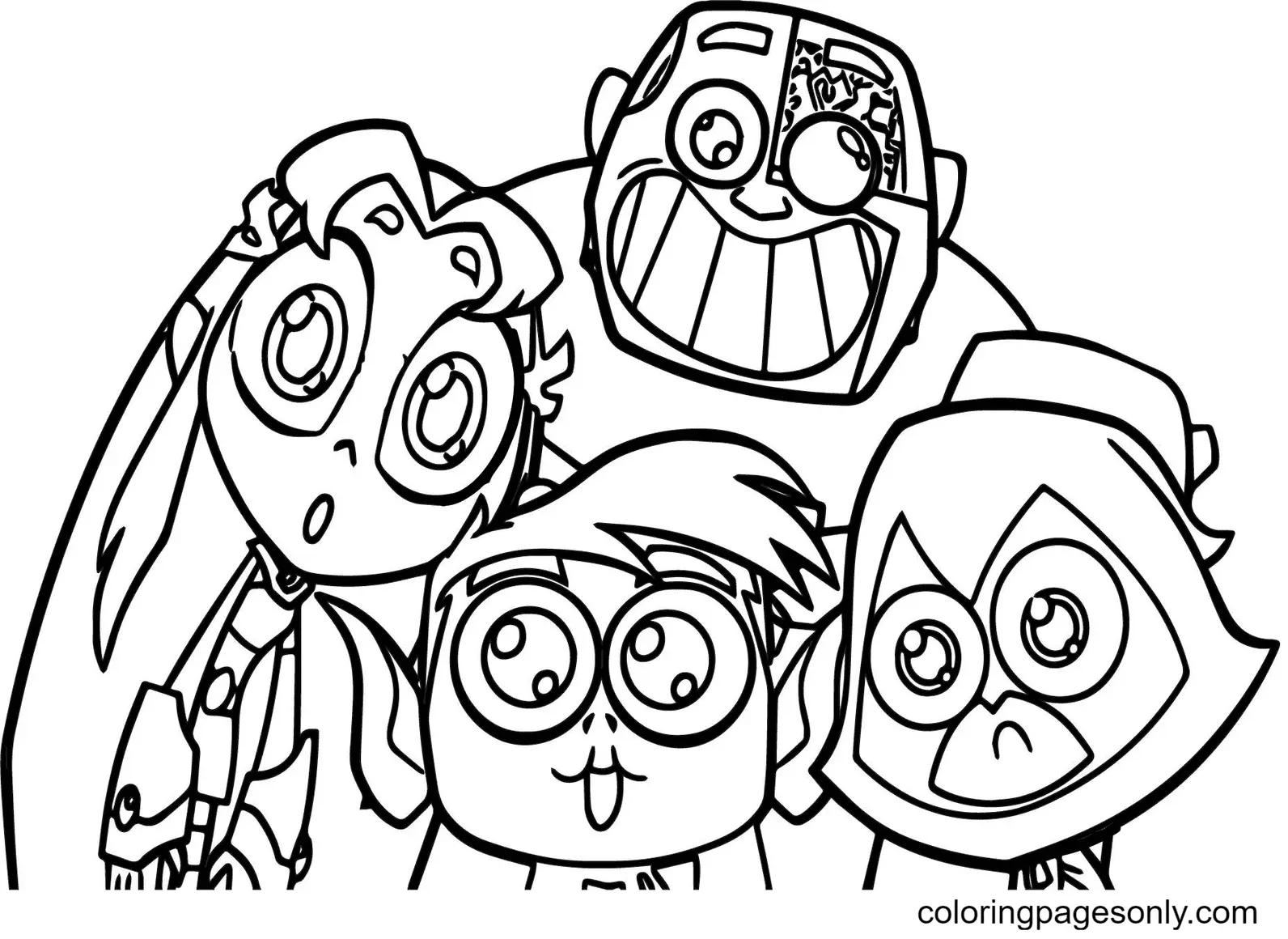 Teen Titans Go Ausmalbilder 48