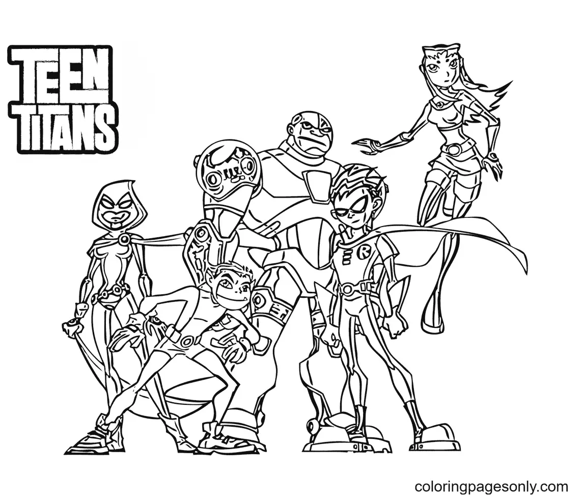 Teen Titans Go Ausmalbilder 55