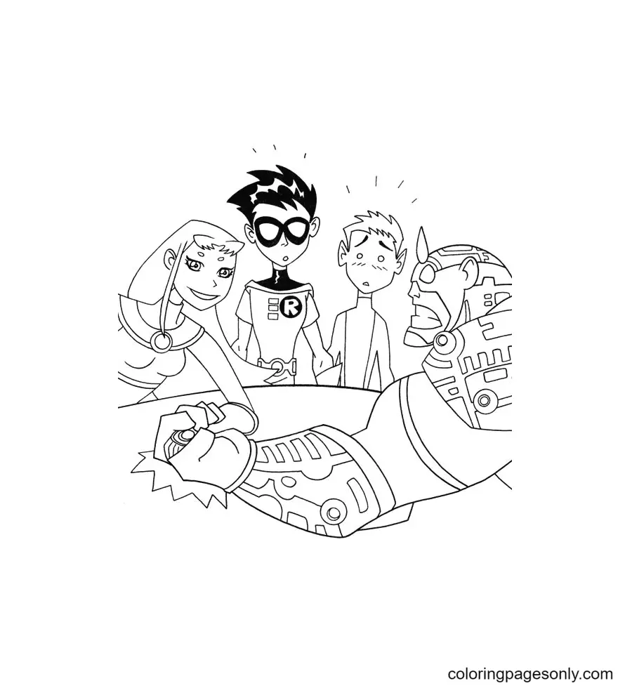 Teen Titans Go Ausmalbilder 65
