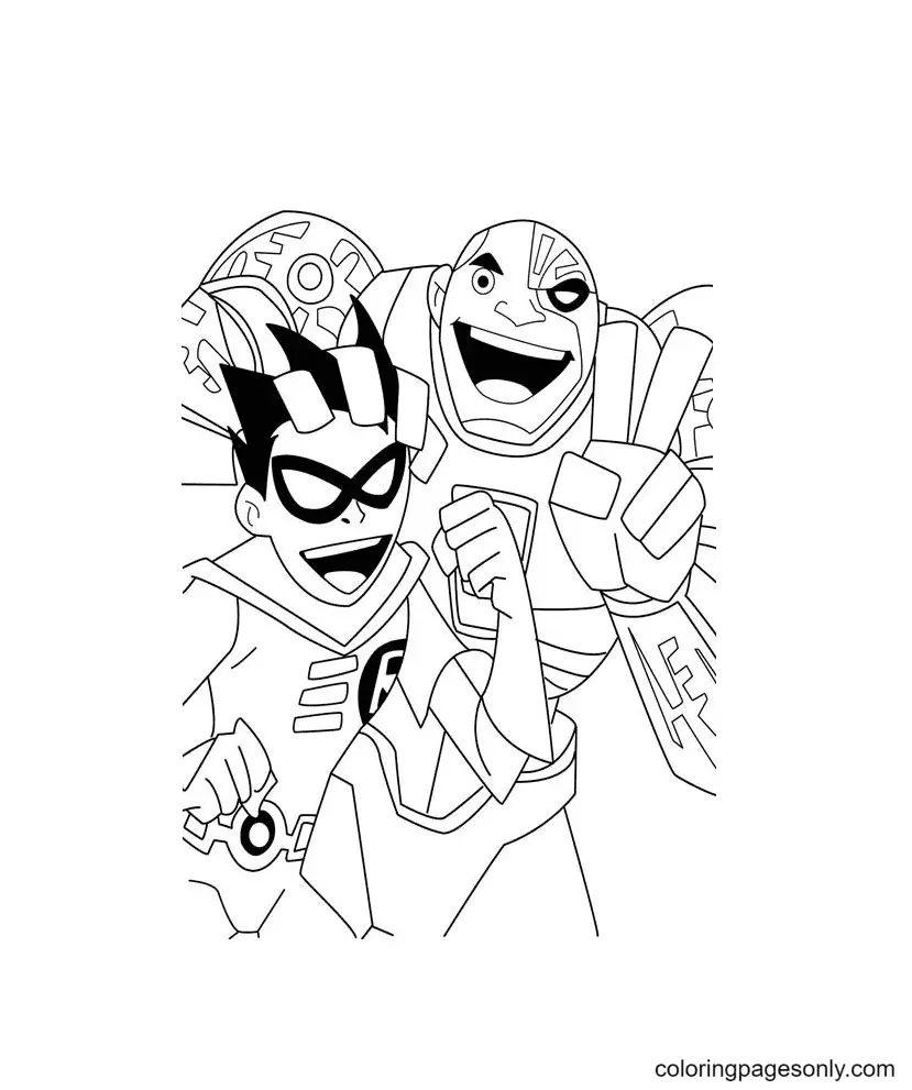 Teen Titans Go Ausmalbilder 67