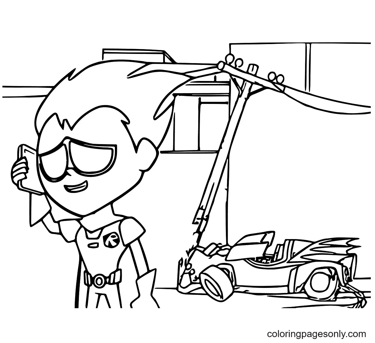 Desenhos de Teen Titans Go Para Colorir 71